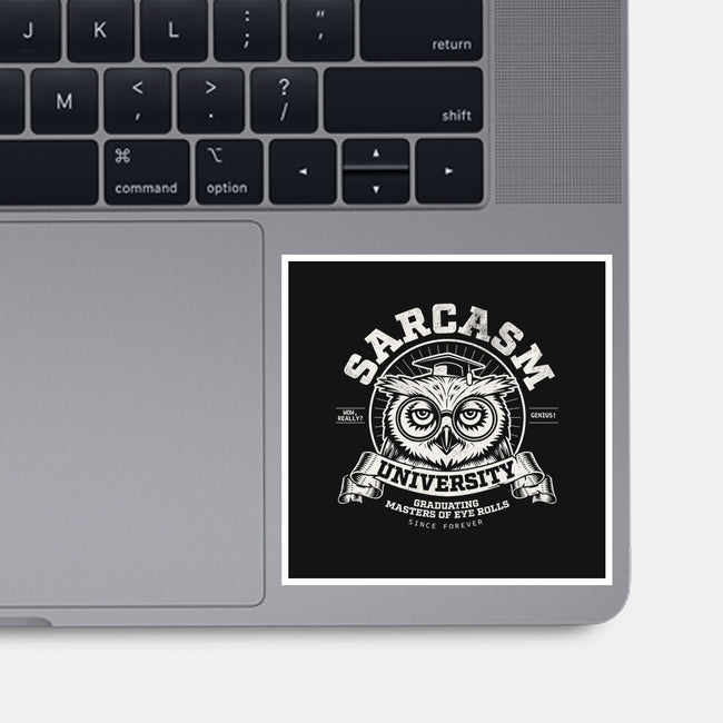 Sarcasm University-None-Glossy-Sticker-Popnotic