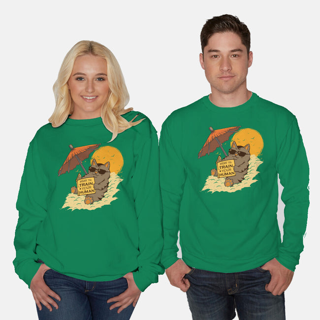 How To Train Your Human-Unisex-Crew Neck-Sweatshirt-Ionfox