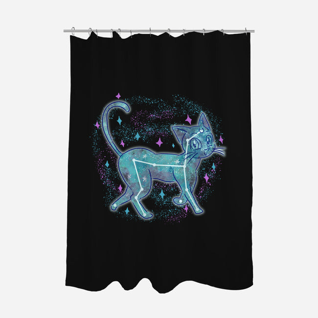 Luna Constellation-None-Polyester-Shower Curtain-nickzzarto