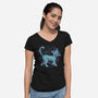 Luna Constellation-Womens-V-Neck-Tee-nickzzarto