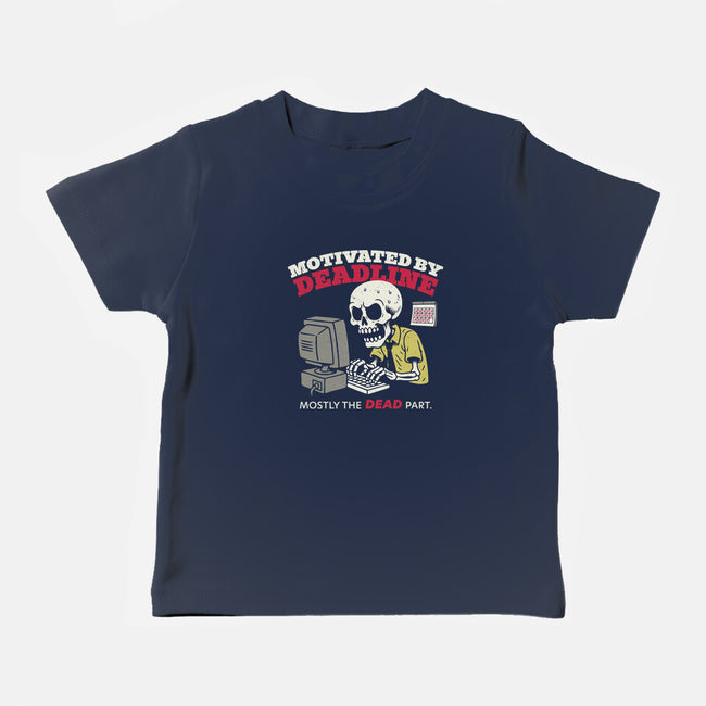 Motivated By Deadline-Baby-Basic-Tee-Popnotic