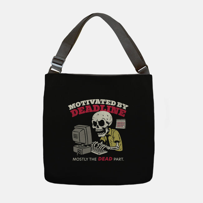 Motivated By Deadline-None-Adjustable Tote-Bag-Popnotic