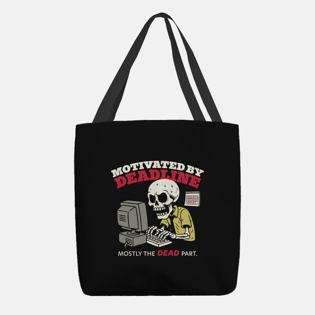 Motivated By Deadline-None-Basic Tote-Bag-Popnotic