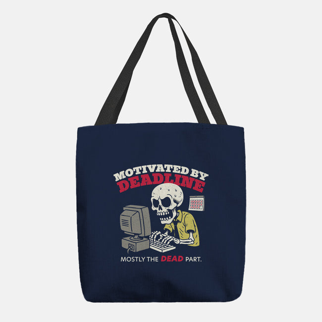 Motivated By Deadline-None-Basic Tote-Bag-Popnotic