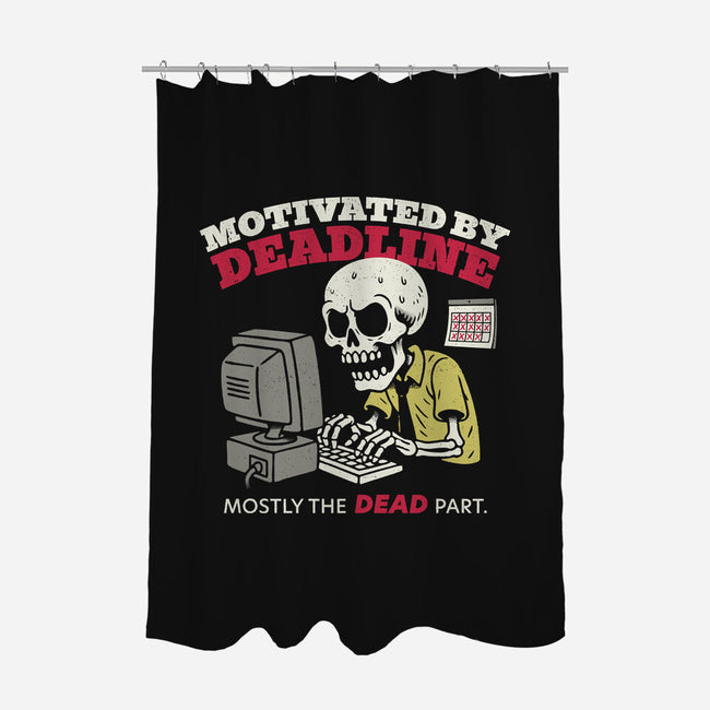 Motivated By Deadline-None-Polyester-Shower Curtain-Popnotic