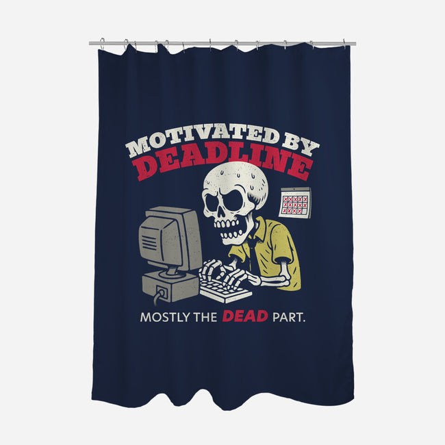 Motivated By Deadline-None-Polyester-Shower Curtain-Popnotic