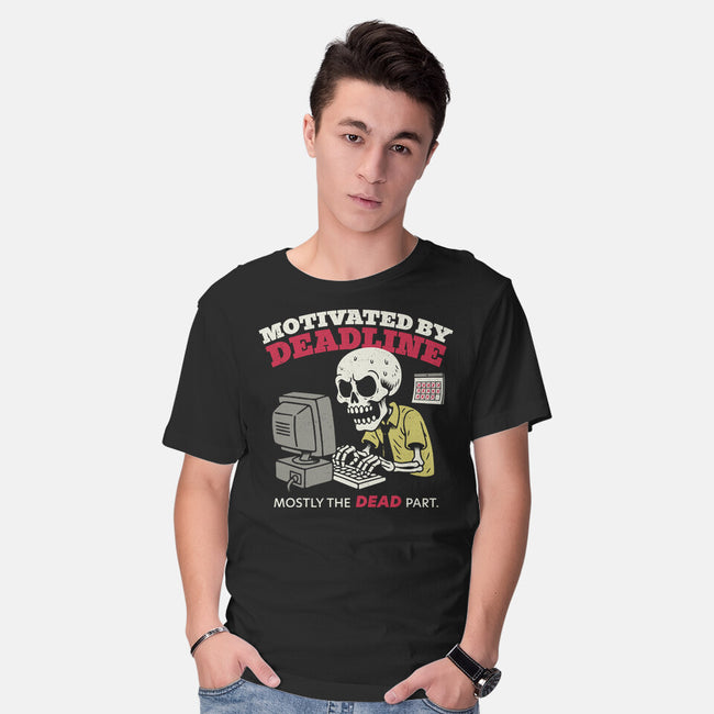 Motivated By Deadline-Mens-Basic-Tee-Popnotic