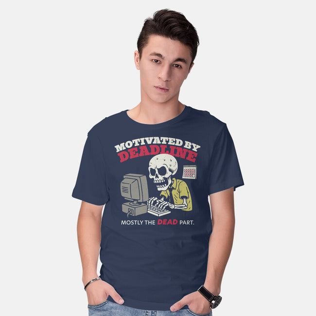 Motivated By Deadline-Mens-Basic-Tee-Popnotic
