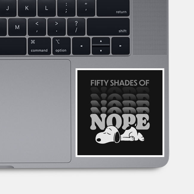 Fifty Shades Of Nope-None-Glossy-Sticker-Popnotic