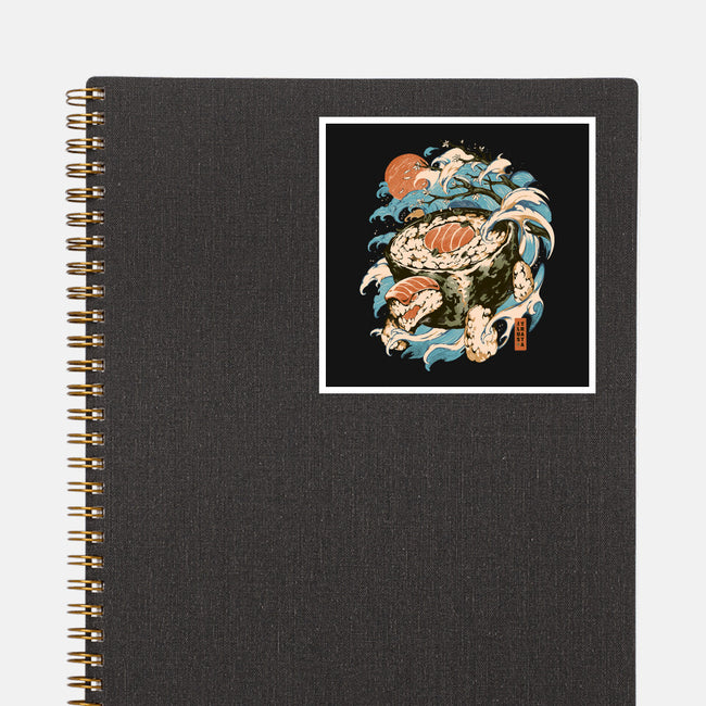 Turtle Sushi-None-Glossy-Sticker-ilustrata