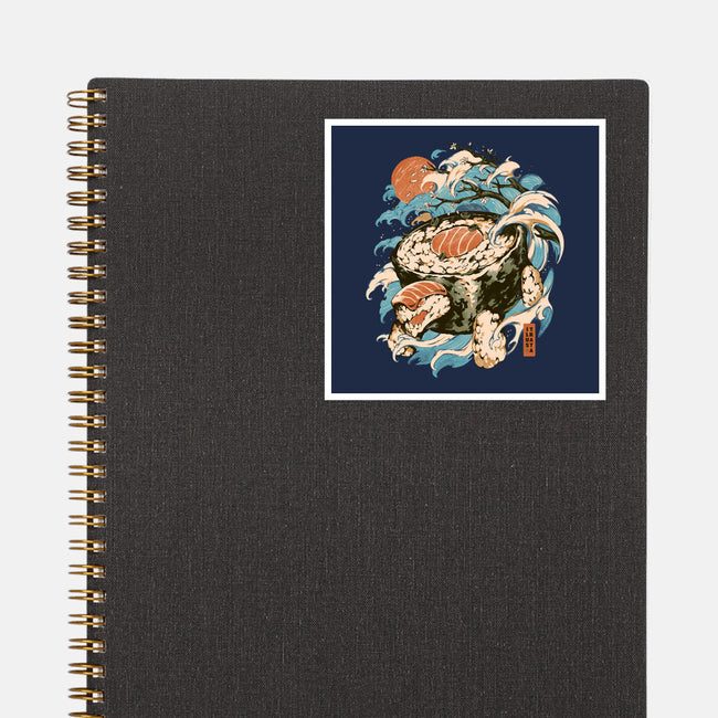 Turtle Sushi-None-Glossy-Sticker-ilustrata