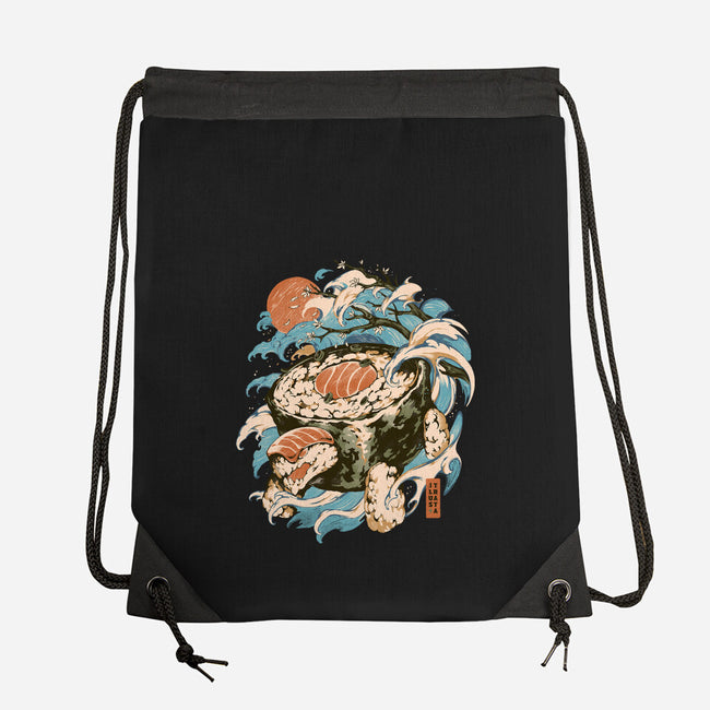 Turtle Sushi-None-Drawstring-Bag-ilustrata