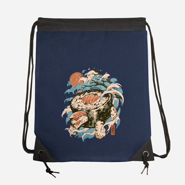 Turtle Sushi-None-Drawstring-Bag-ilustrata