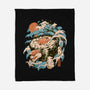 Turtle Sushi-None-Fleece-Blanket-ilustrata