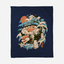 Turtle Sushi-None-Fleece-Blanket-ilustrata