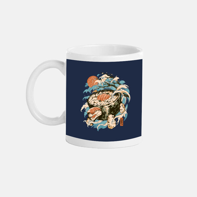 Turtle Sushi-None-Mug-Drinkware-ilustrata