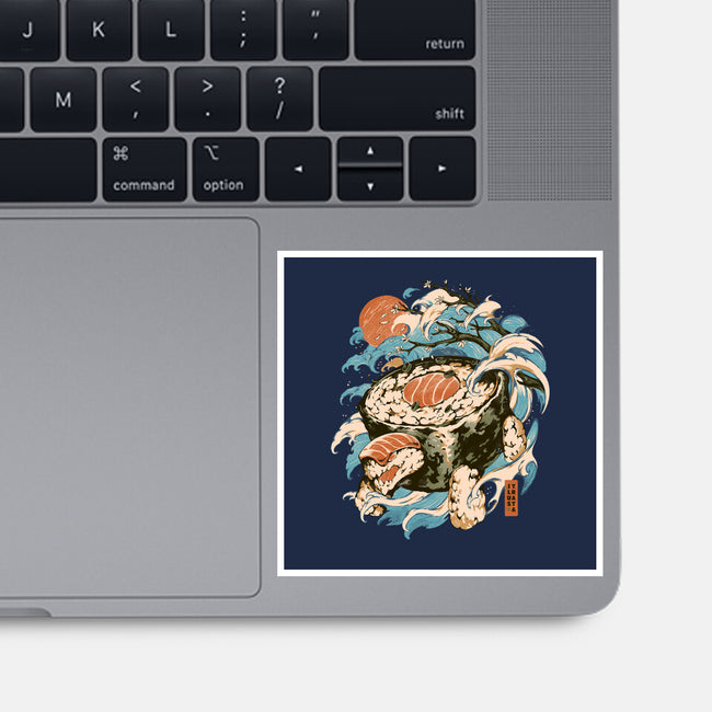 Turtle Sushi-None-Glossy-Sticker-ilustrata