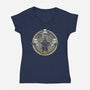Space Flying Monkeys-Womens-V-Neck-Tee-Chinellatto