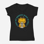 Burn In Hell-Womens-V-Neck-Tee-Chinellatto