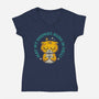Burn In Hell-Womens-V-Neck-Tee-Chinellatto