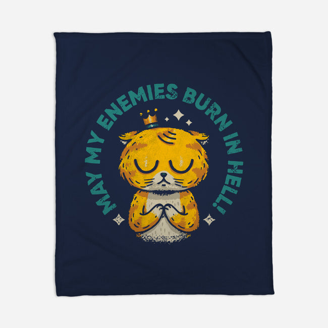 Burn In Hell-None-Fleece-Blanket-Chinellatto