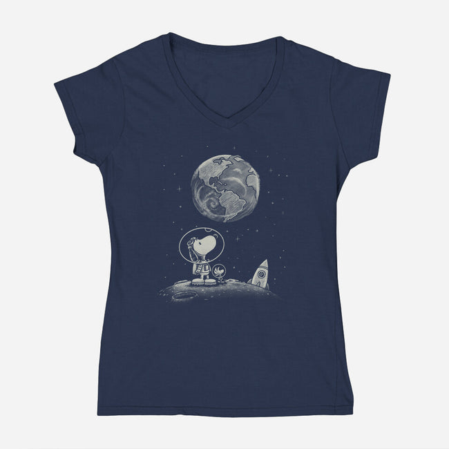 So Far Away-Womens-V-Neck-Tee-Chinellatto