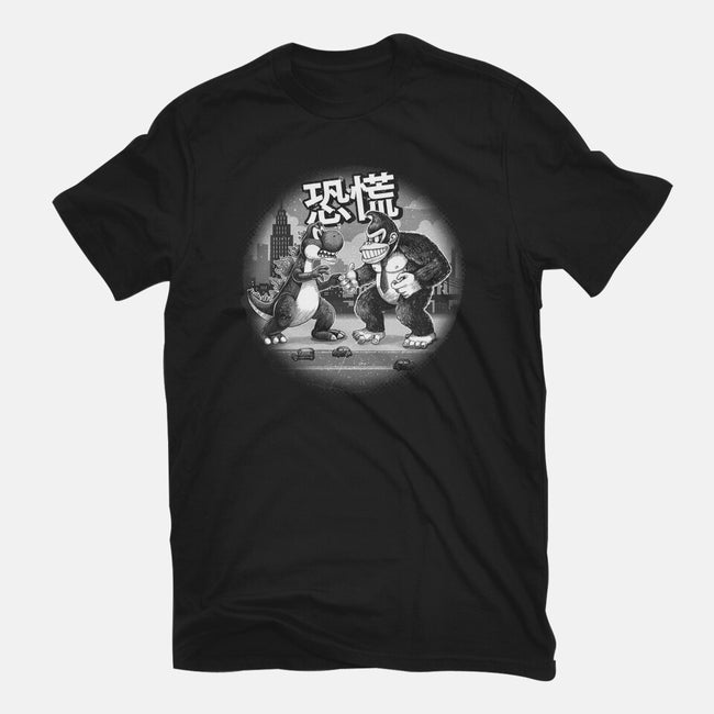 Kaiju Vs Kaiju-Womens-Fitted-Tee-Chinellatto