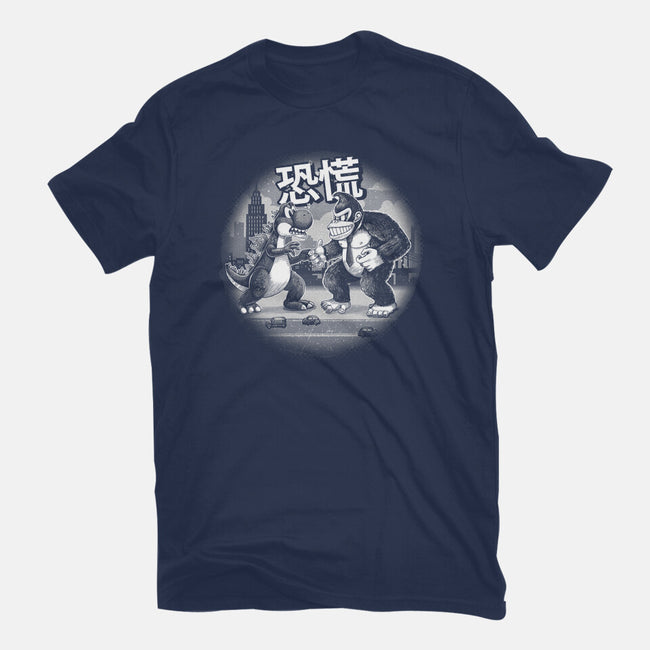 Kaiju Vs Kaiju-Womens-Fitted-Tee-Chinellatto