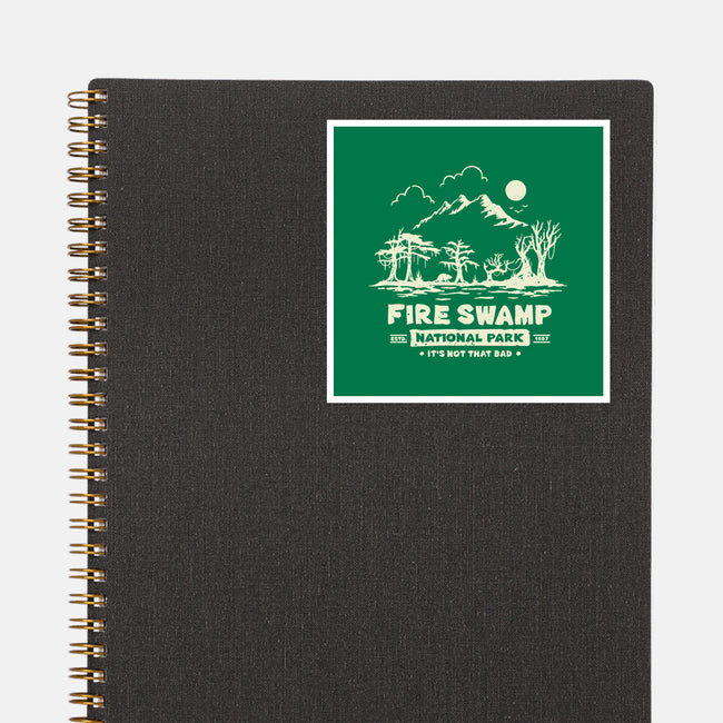 Fire Swamp National Park-None-Glossy-Sticker-retrodivision