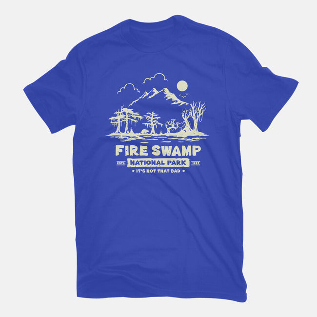 Fire Swamp National Park-Womens-Basic-Tee-retrodivision