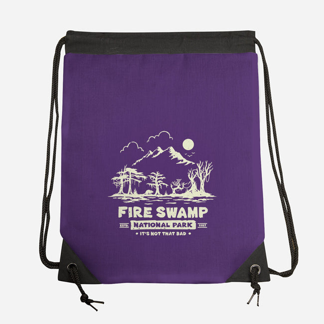 Fire Swamp National Park-None-Drawstring-Bag-retrodivision