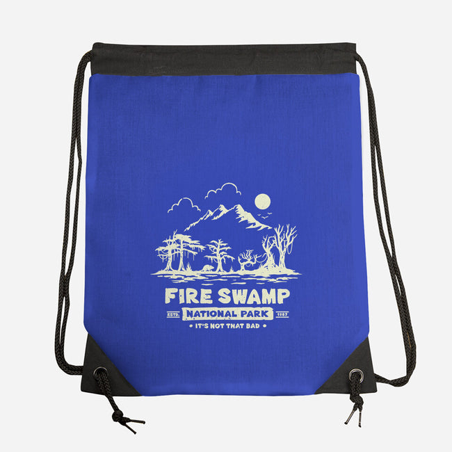 Fire Swamp National Park-None-Drawstring-Bag-retrodivision