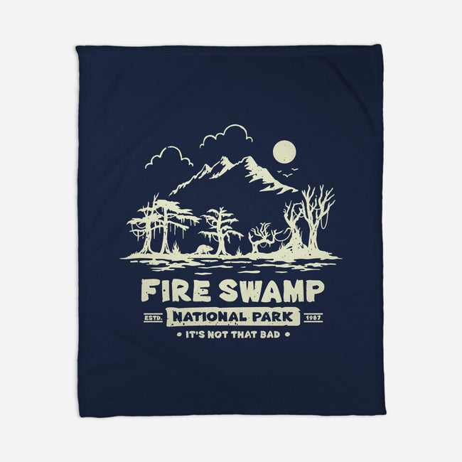 Fire Swamp National Park-None-Fleece-Blanket-retrodivision