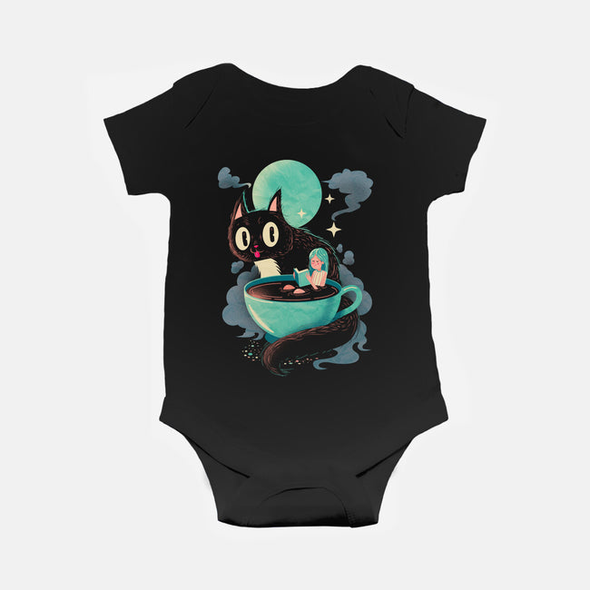 Books Coffee And Giant Cats-Baby-Basic-Onesie-Chinellatto