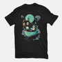 Books Coffee And Giant Cats-Mens-Heavyweight-Tee-Chinellatto