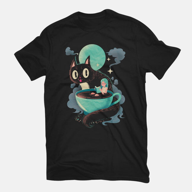 Books Coffee And Giant Cats-Mens-Basic-Tee-Chinellatto