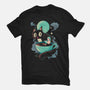 Books Coffee And Giant Cats-Mens-Basic-Tee-Chinellatto