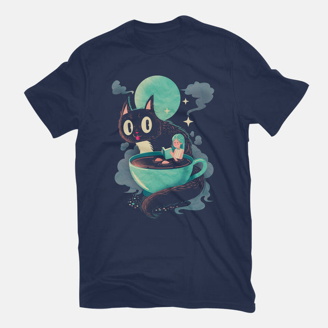 Books Coffee And Giant Cats-Mens-Basic-Tee-Chinellatto