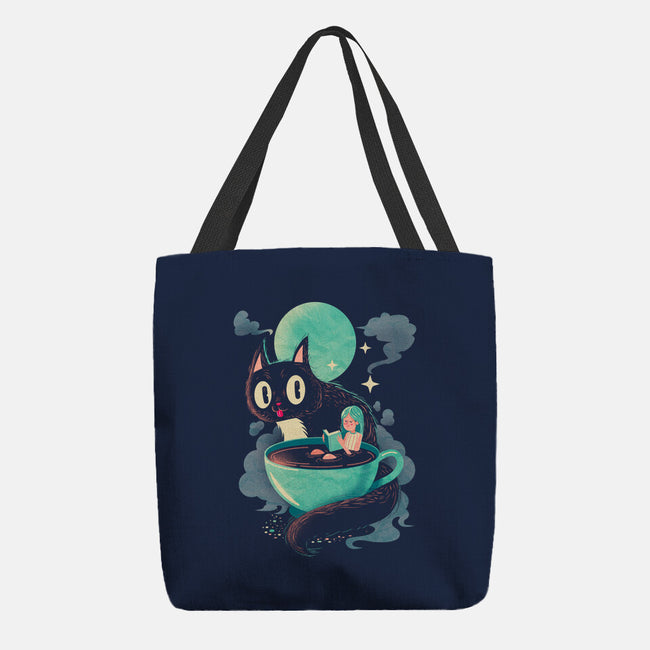 Books Coffee And Giant Cats-None-Basic Tote-Bag-Chinellatto