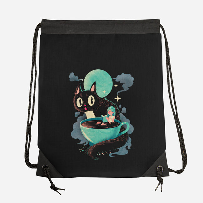 Books Coffee And Giant Cats-None-Drawstring-Bag-Chinellatto