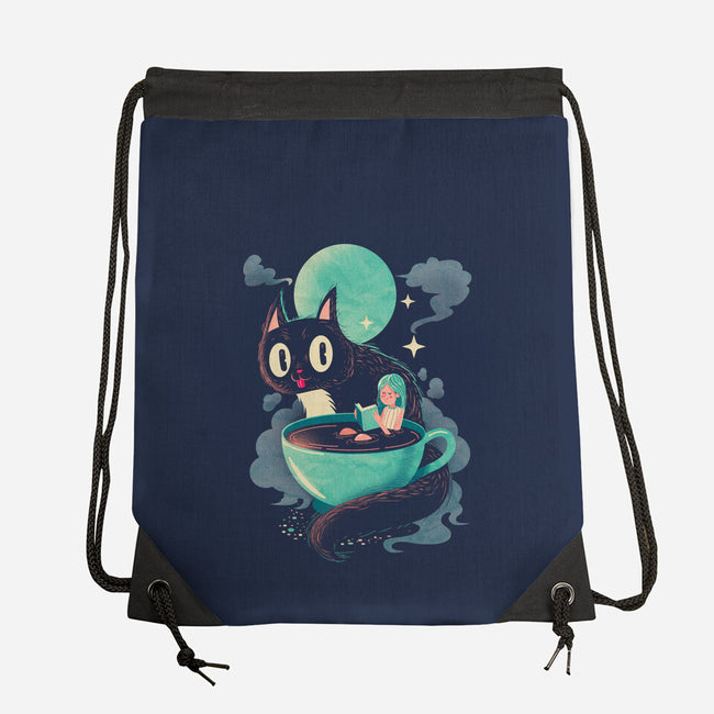 Books Coffee And Giant Cats-None-Drawstring-Bag-Chinellatto
