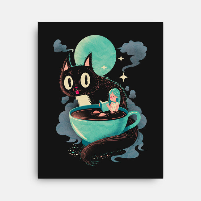 Books Coffee And Giant Cats-None-Stretched-Canvas-Chinellatto