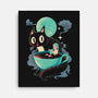 Books Coffee And Giant Cats-None-Stretched-Canvas-Chinellatto