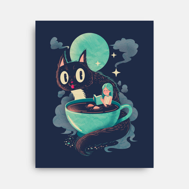 Books Coffee And Giant Cats-None-Stretched-Canvas-Chinellatto