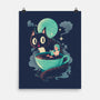 Books Coffee And Giant Cats-None-Matte-Poster-Chinellatto
