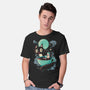 Books Coffee And Giant Cats-Mens-Basic-Tee-Chinellatto