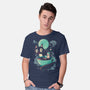 Books Coffee And Giant Cats-Mens-Basic-Tee-Chinellatto