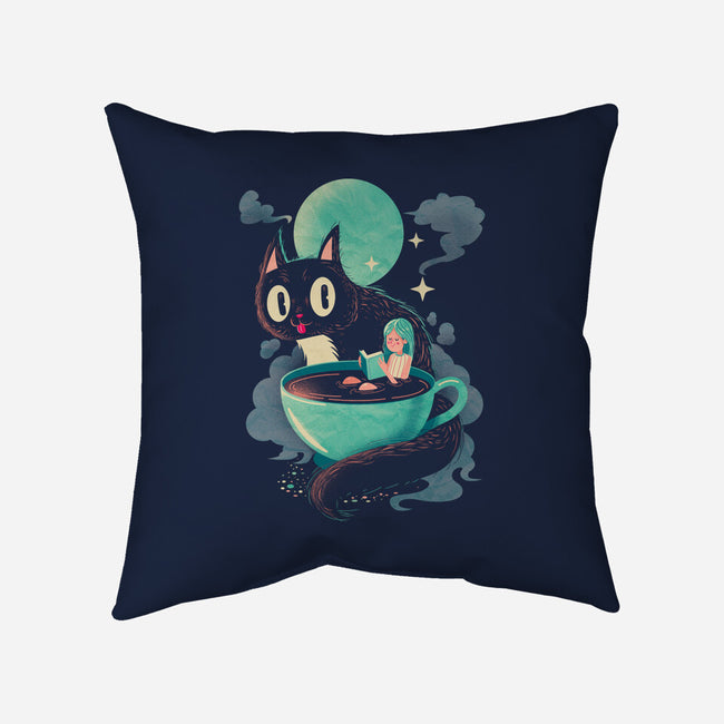 Books Coffee And Giant Cats-None-Removable Cover w Insert-Throw Pillow-Chinellatto