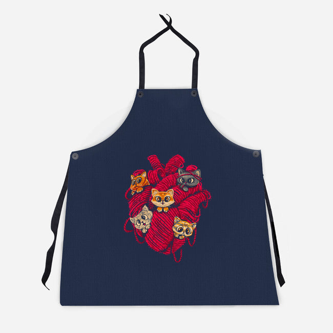 Wool Heart-Unisex-Kitchen-Apron-Chinellatto
