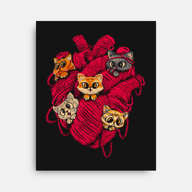 Wool Heart-None-Stretched-Canvas-Chinellatto